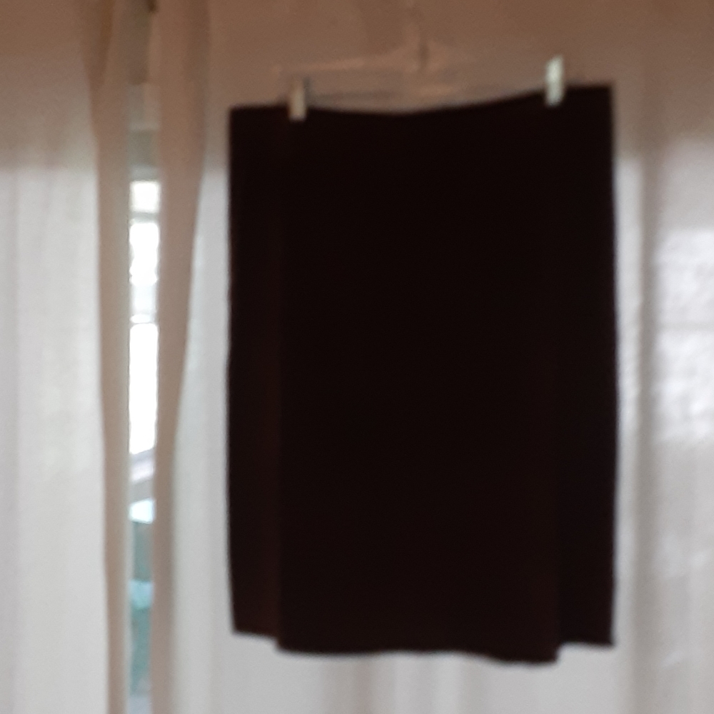 Suede midi skirt